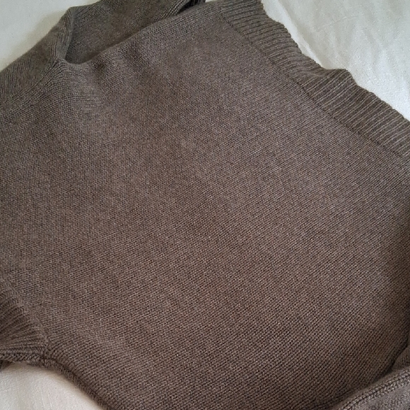 Classic Brown Turtleneck Sweater - Women - Picture 7 of 8